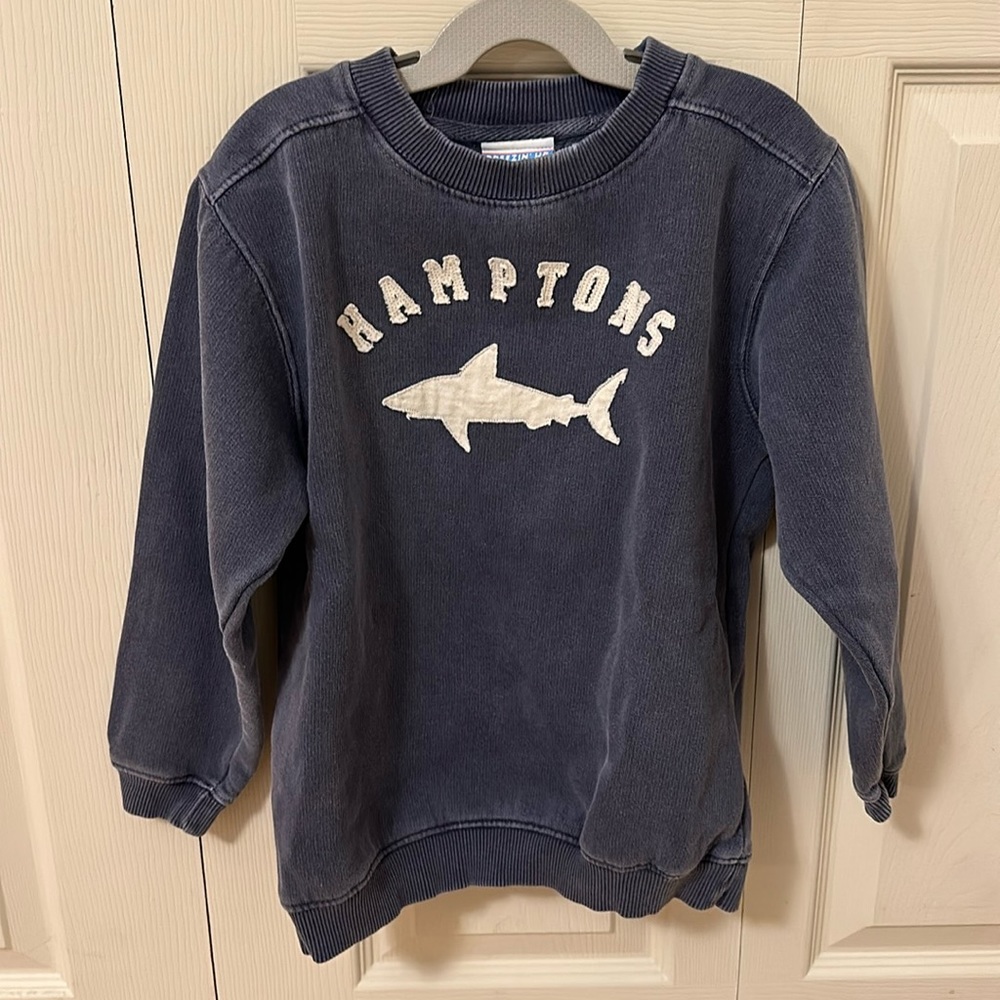 Kids Blue Shark Sweatshirt